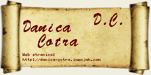 Danica Čotra vizit kartica